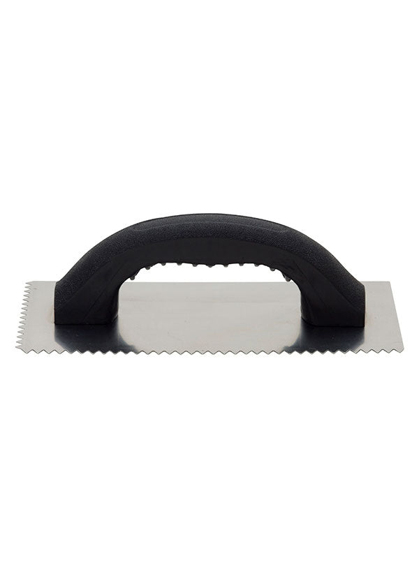 Hyde Tools 19030 Single V - Notch Trowel, 9 - 1/4” x 4 - 1/4” | the Hyde Store