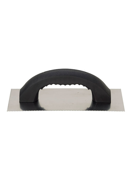 Hyde Tools 19040 U/Square - Notch Trowel, 4 - 1/4” x 9 - 1/4” | the Hyde Store