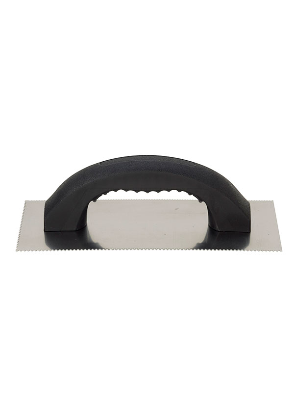 Hyde Tools 19040 U/Square - Notch Trowel, 4 - 1/4” x 9 - 1/4” | the Hyde Store