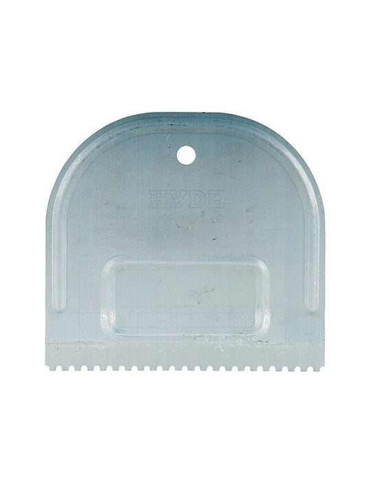 Hyde Tools 19090 U - Notch Metal Adhesive Spreader, 4 - 3/4” | the Hyde Store