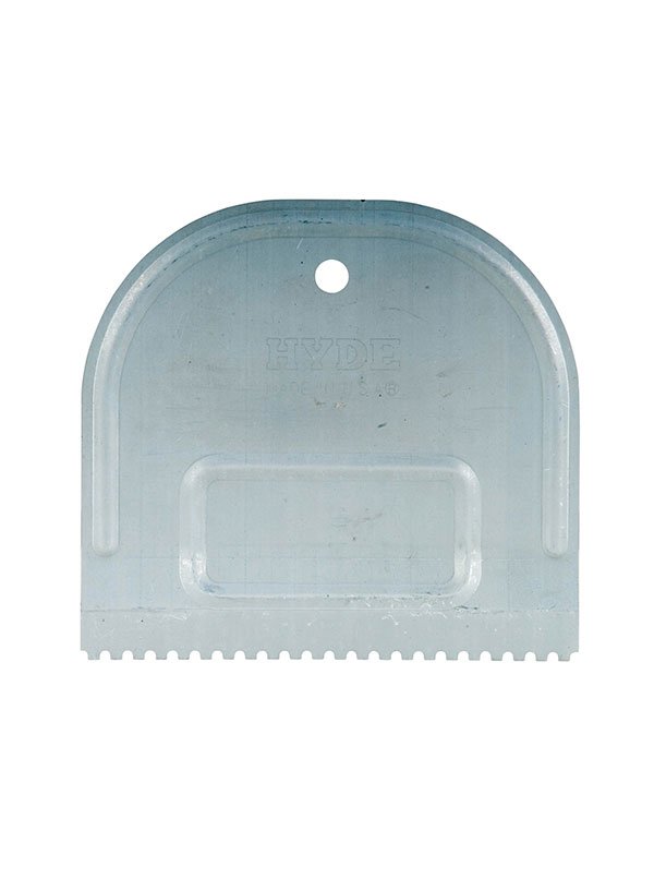 Hyde Tools 19090 U - Notch Metal Adhesive Spreader, 4 - 3/4” | the Hyde Store