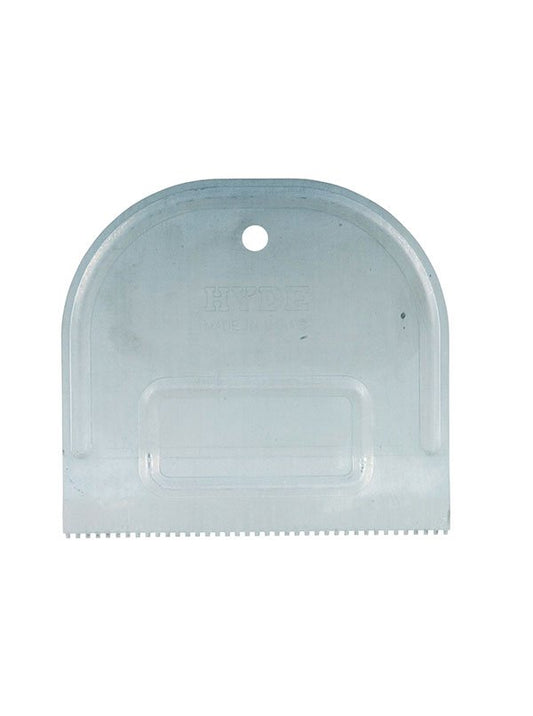 Hyde Tools 19100 Square - Notch Metal Adhesive Spreader, 4 - 3/4” | the Hyde Store