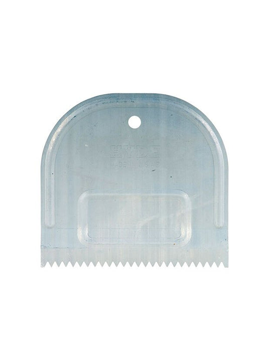 Hyde Tools 19110 V-Notch Metal Adhesive Spreader, 4-3/4”