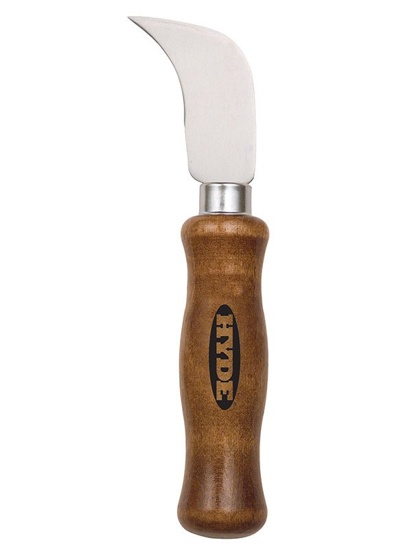 Hyde Tools 20350 Flooring/Drywall Long Point Knife, 2 - 1/2” | the Hyde Store