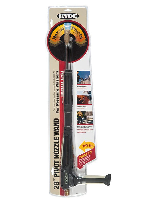 Hyde Tools 28430 28" Pivot Nozzle Pressure Washer Wand | the Hyde Store
