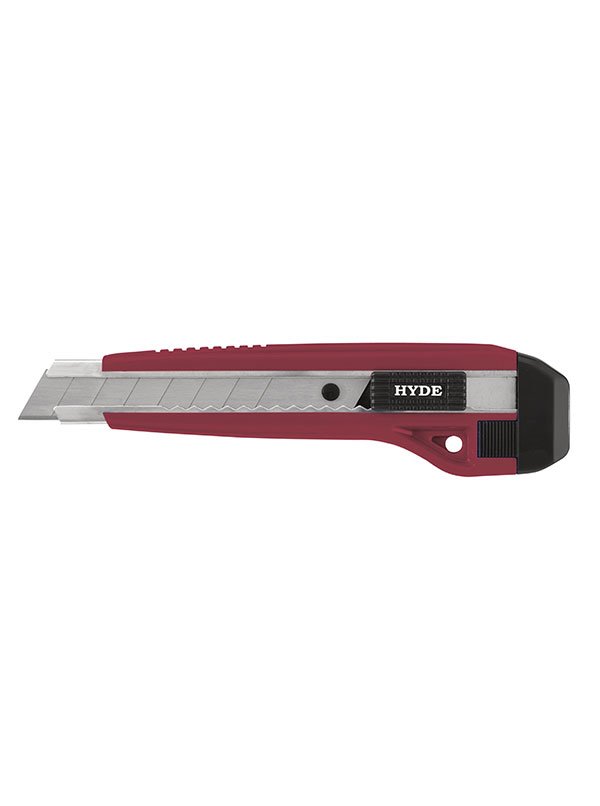 Hyde Tools 42030 Auto-Lock Snap-Off Blade Utility Knife, 18mm 