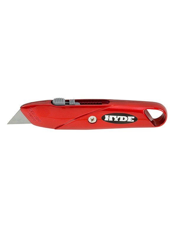 Hyde Tools 42074 Top Slide Utility Knife, Red (Mini Card Packaging) | the Hyde Store