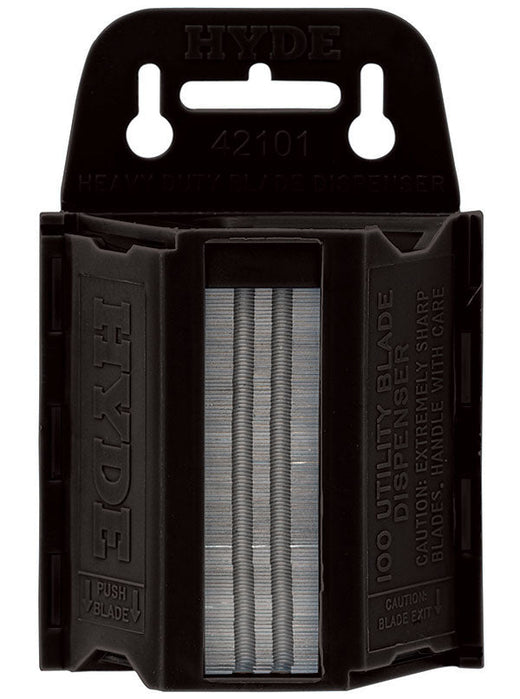 Hyde Tools 42102 Rounded Tip 100-Blade Dispenser