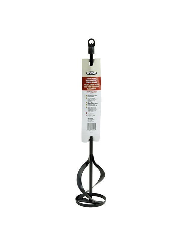 Hyde Tools 46560 16" Mudslinger® Mixer (3 - 1/4" Diameter) | the Hyde Store