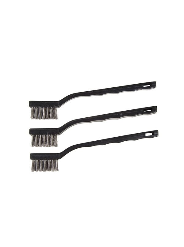 Hyde Tools 46650 Mini Brushes, Stainless Steel (3) | the Hyde Store