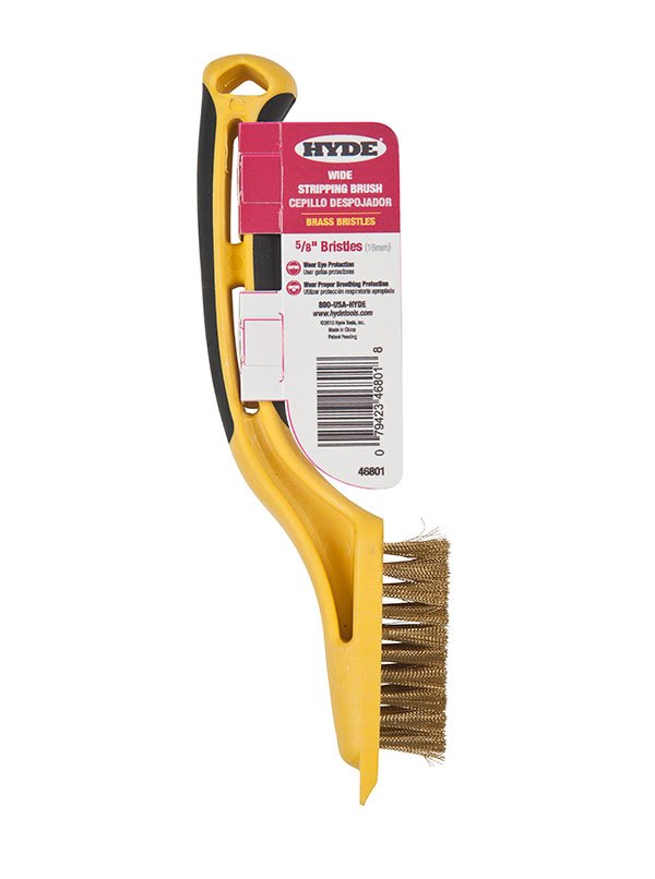Hyde Tools 46801 5/8" Brass Bristle Stripping Brush | the Hyde Store