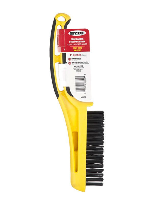 Hyde Tools 46802 1 - 1/4" Wire Bristle Scrub Brush | the Hyde Store