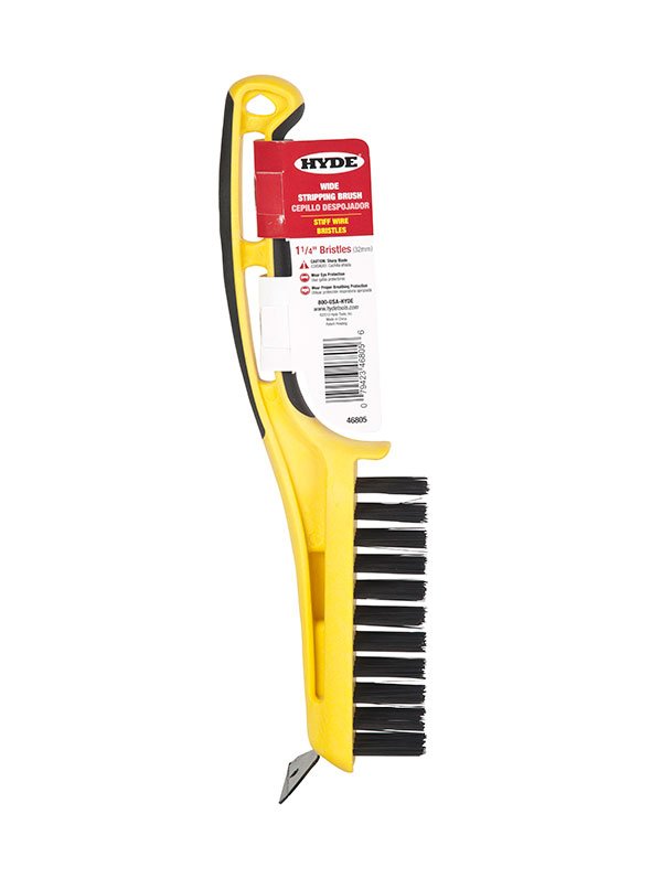 Hyde Tools 46805 1 - 1/4" Wire Bristle Stripping Brush | the Hyde Store