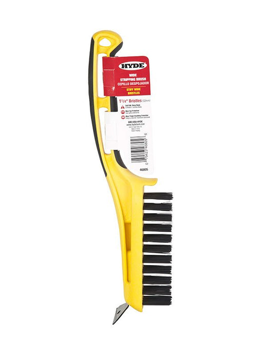 Hyde Tools 46805 1-1/4" Wire Bristle Stripping Brush