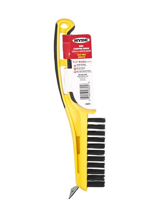 Hyde Tools 46805 1-1/4" Wire Bristle Stripping Brush - the Hyde Store