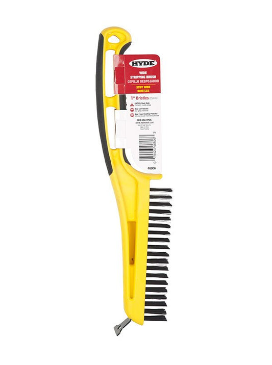 Hyde Tools 46806 1" Wire Bristle Stripping Brush | the Hyde Store