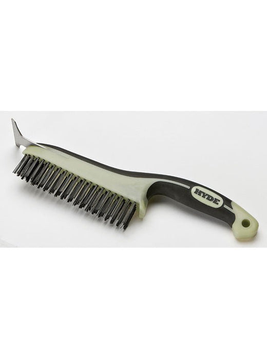 Hyde Tools 46834 MAXXGRIP PRO® High Carbon Steel 6" x 1 " Wire Brush