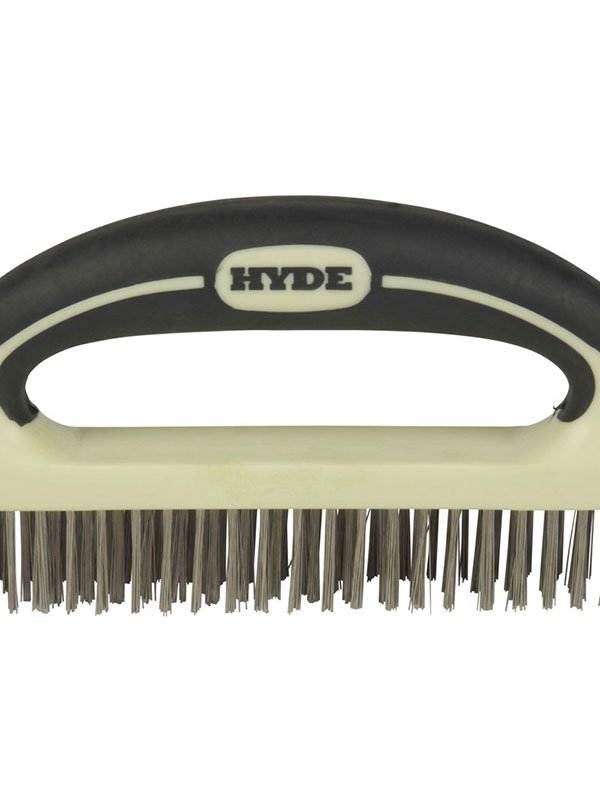 Hyde Tools 46838 MAXXGRIP PRO® SS 8" Wire Brush | the Hyde Store