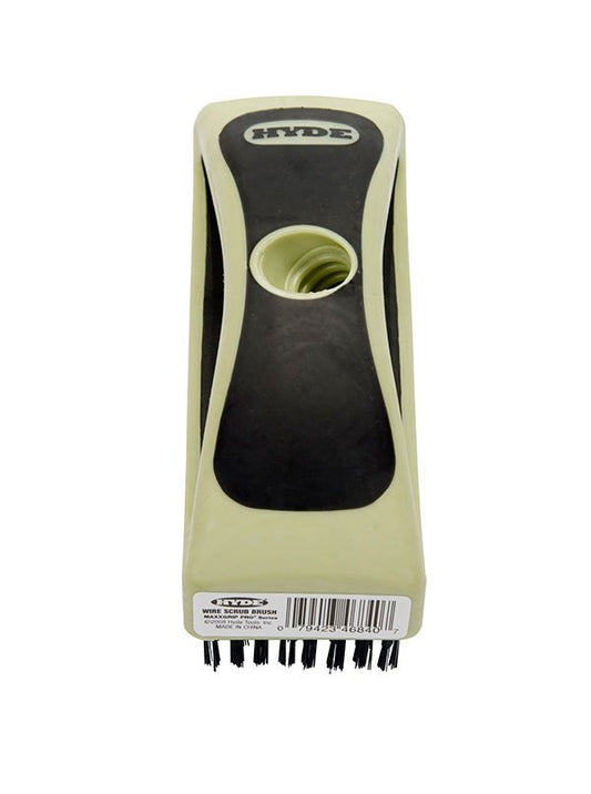 Hyde Tools 46840 MAXXGRIP PRO® High Carbon Steel 6 - 3/4" Wire Brush | the Hyde Store