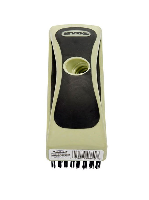 Hyde Tools 46840 MAXXGRIP PRO® High Carbon Steel 6-3/4" Wire Brush - the Hyde Store