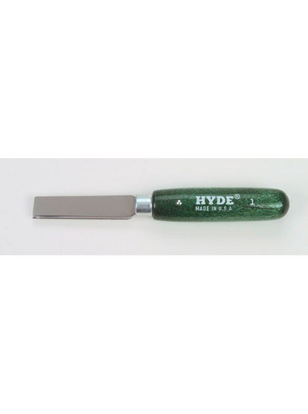 Hyde Tools 50050 Regular Square Point Knife 1, Wood Handle — the Hyde