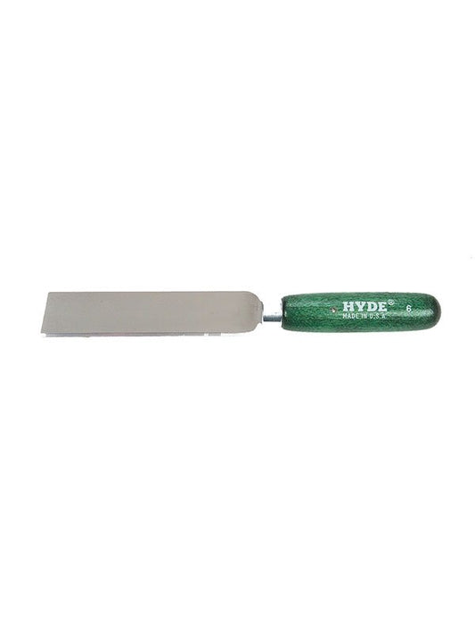 Hyde Tools 50500 Regular Square Point Knife 6, Wood Handle | the Hyde Store