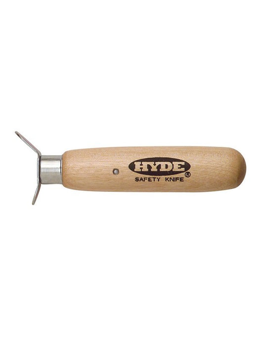 Hyde Tools 60120 Square Point Knife, Safety Wood Handle - the Hyde Store