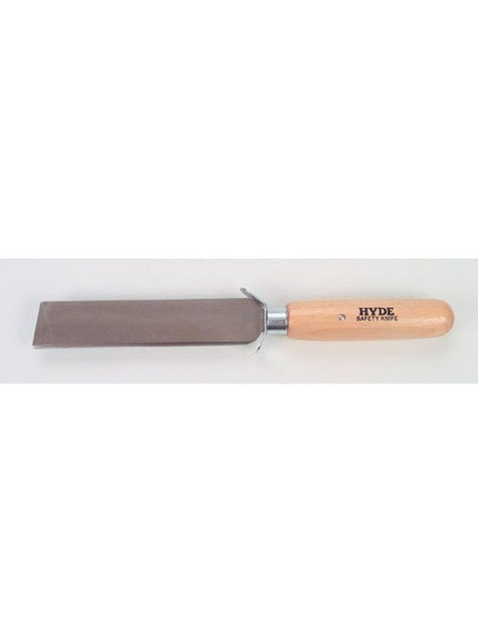 Hyde Tools 60600 Square Point Knife, Safety Wood Handle | the Hyde Store