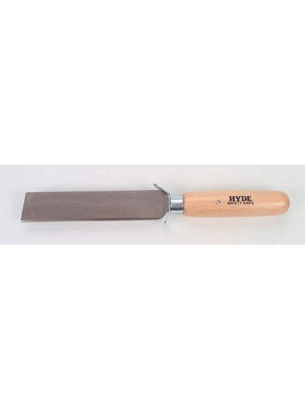 Hyde Tools 60600 Square Point Knife, Safety Wood Handle | the Hyde Store