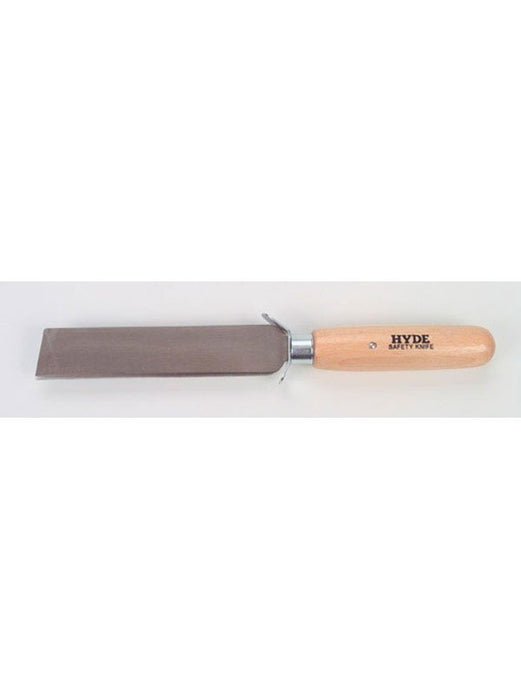 Hyde Tools 60600 Square Point Knife, Safety Wood Handle - the Hyde Store