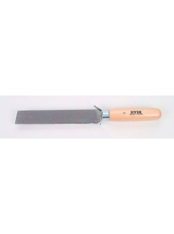 Hyde Tools 60660 Square Point Knife, Safety Wood Handle | the Hyde Store