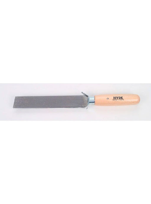 Hyde Tools 60660 Square Point Knife, Safety Wood Handle - the Hyde Store