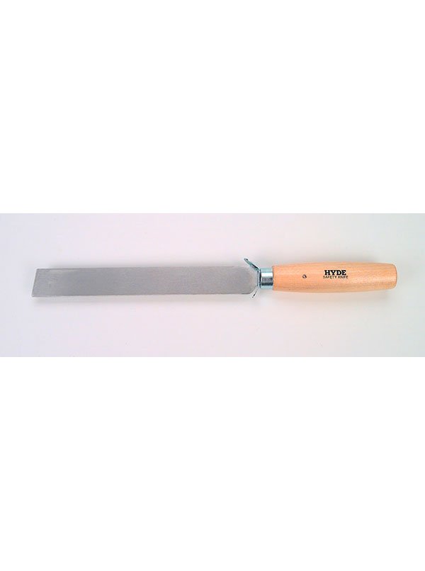 Hyde Tools 60810 Square Point Knife, Safety Wood Handle | the Hyde Store