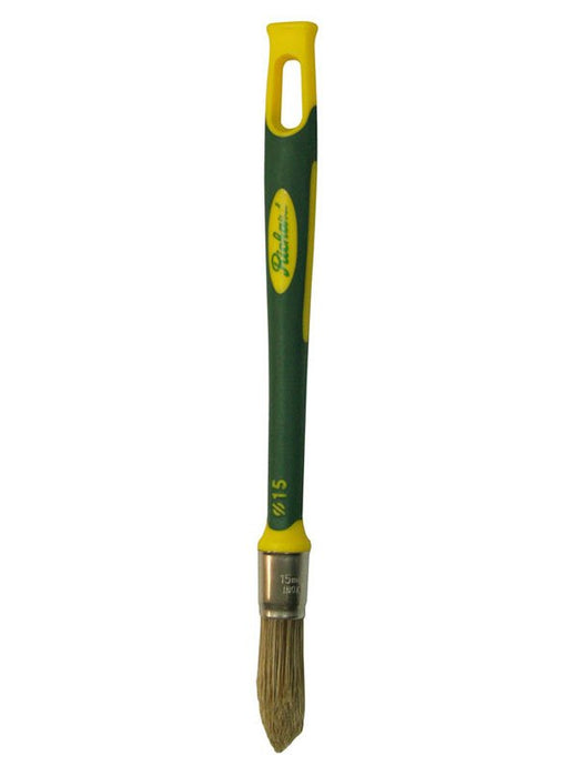 Richard 13515 Tapered 5/8'' trim brush for latex paint with soft-grip handle