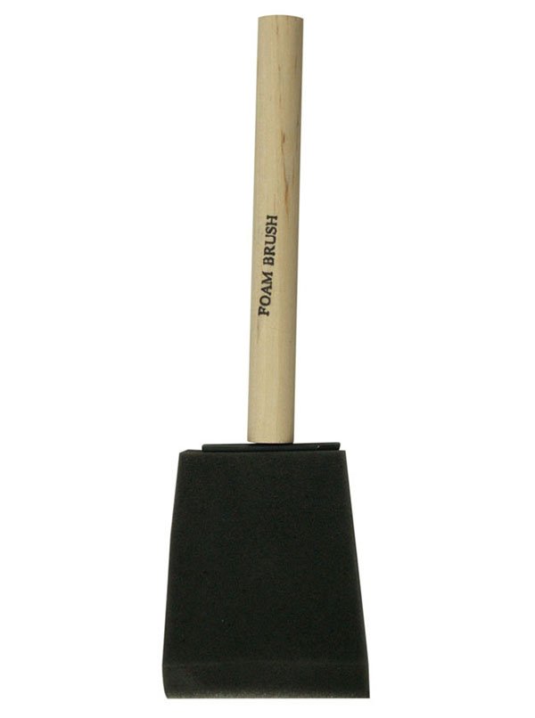 Richard 80102 2" Foam Brush, UTILITY Series. Natural wood handle. | the Hyde Store