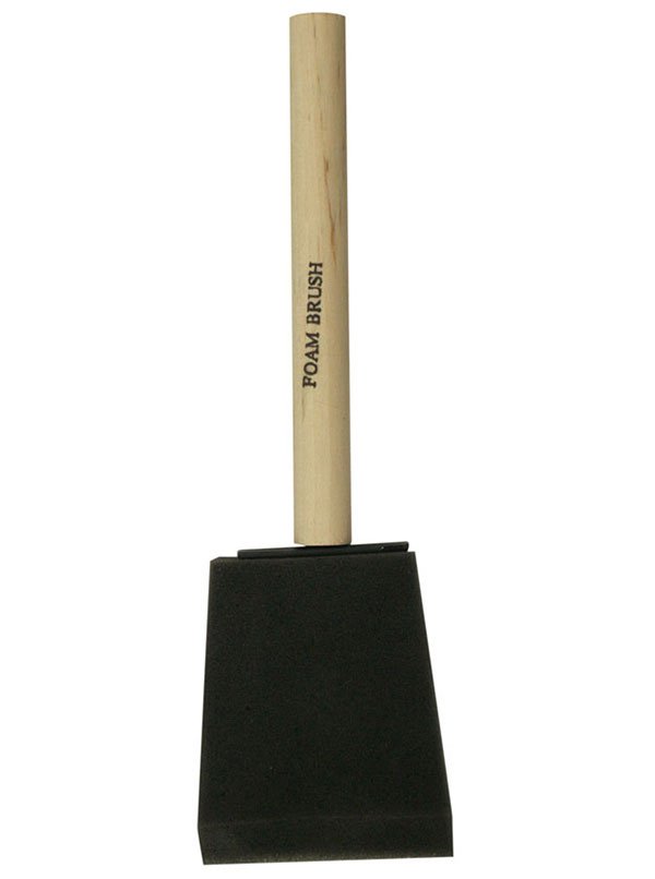 Richard 80103 3" foam brush, UTILITY series. Natural wood handle. | the Hyde Store