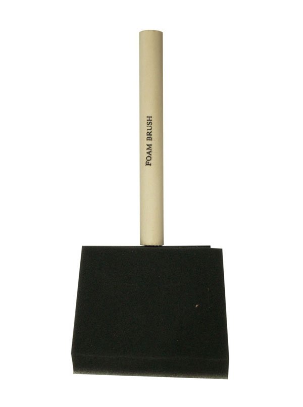 Richard 80104 4" foam brush, UTILITY series. Natural wood handle. | the Hyde Store