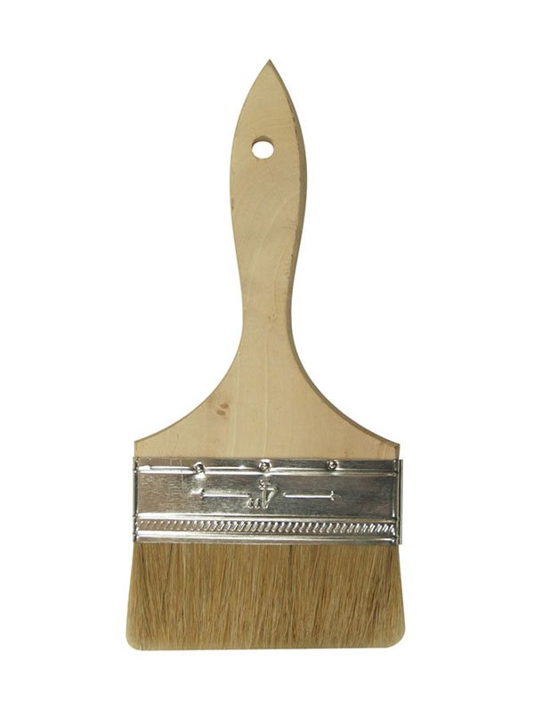 Richard 80155 4'' Chip Brush, UTILITY series. White bristle, wood handle. | the Hyde Store
