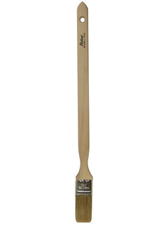 Richard 80201 1-1/2" radiator paint brush, UTILITY series. White bristles, very long handle, 45° angled