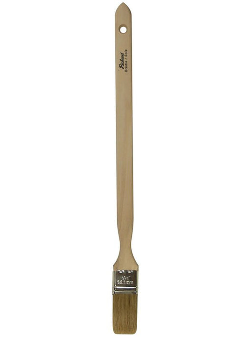 Richard 80201 1-1/2" radiator paint brush, UTILITY series. White bristles, very long handle, 45° angled - the Hyde Store