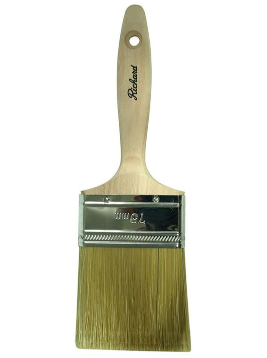 Richard 80203 3'' Stain Brush, STAIN series. Mixed bristles, plastic handle. | the Hyde Store