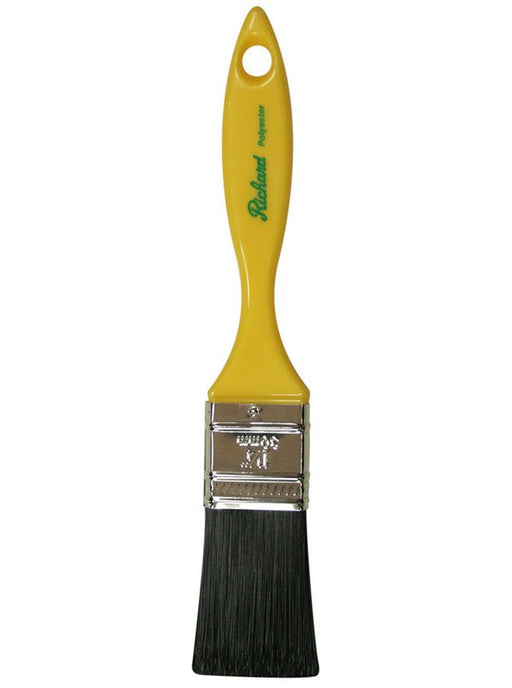 Richard 80301 1 1/4" straight paint brush, GENERAL PURPOSE series. Polyester, yellow plastic handle. - the Hyde Store