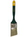 Richard 80503 2'' Angular Paint Brush, PREMIER series Fluted Handle, polyester, black handle w/ yellow tip - the Hyde Store