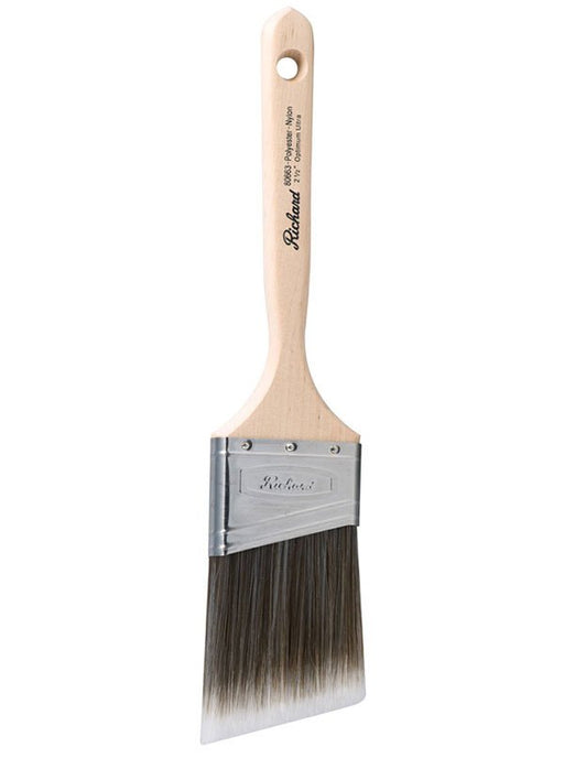 Richard 80663 2 1/2'' angular paint brush, OPTIMUM ULTRA, Polyester-nylon, wood handle - the Hyde Store