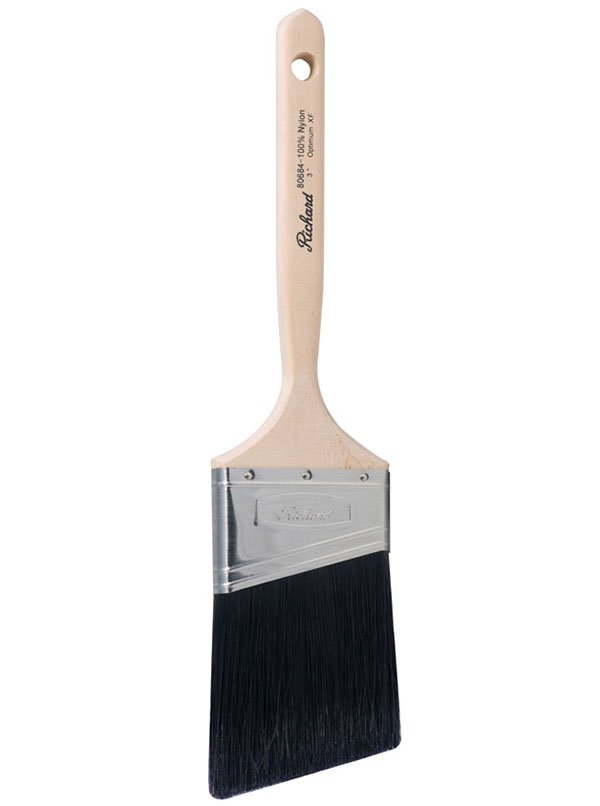 Richard 80684 3'' angular paint brush, 100% nylon, wood handle - OPTIMUM XF series | the Hyde Store