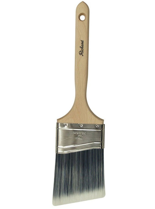 Richard 80754 3'' Angular Paint Brush, CONNOISSEUR EXTRA series, polyester - nylon, wood handle | the Hyde Store