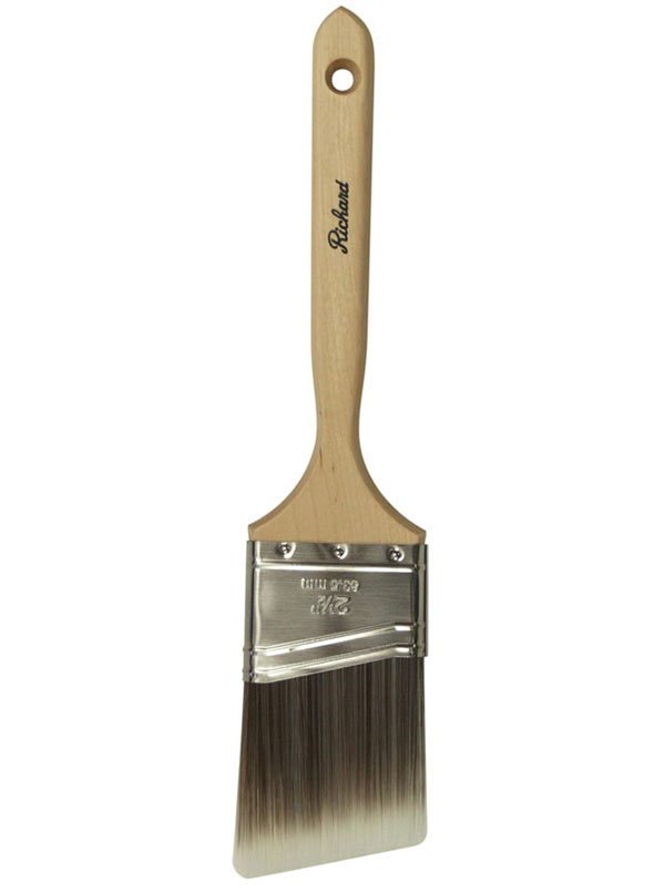 Richard 80803 2 - 1/2'' Angular Paint Brush, PRO MILLENIUM series, polyester - nylon, wood handle | the Hyde Store