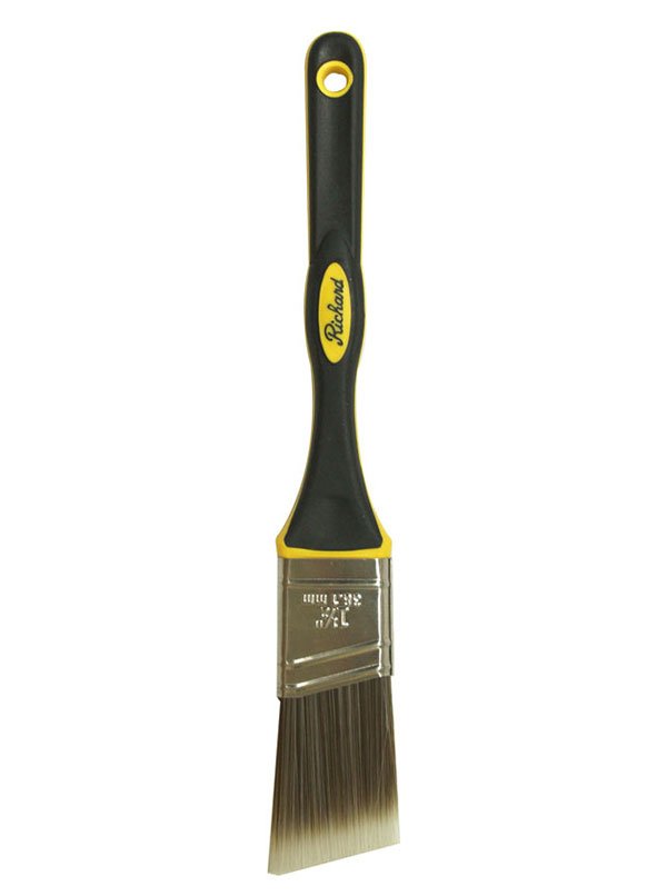 Richard 80811R 1 - 1/2'' angular paint brush, PRO MASTER TOUCH series. Polyester - nylon, soft - grip handle. | the Hyde Store