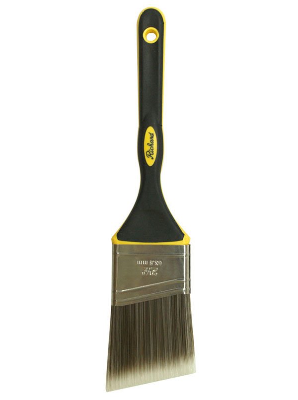 Richard 80813 2 - 1/2" Angular Paint Brush, PRO MASTER TOUCH series, polyester - nylon, soft - grip handle | the Hyde Store