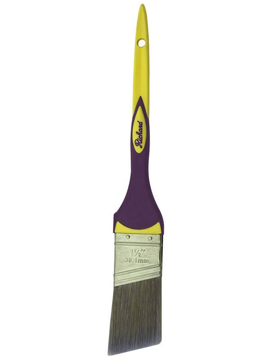 Richard 80840 1 1/2'' angular paint brush, CONNOISSEUR ELEGANCE series. Polyester SRT. soft - grip handle | the Hyde Store